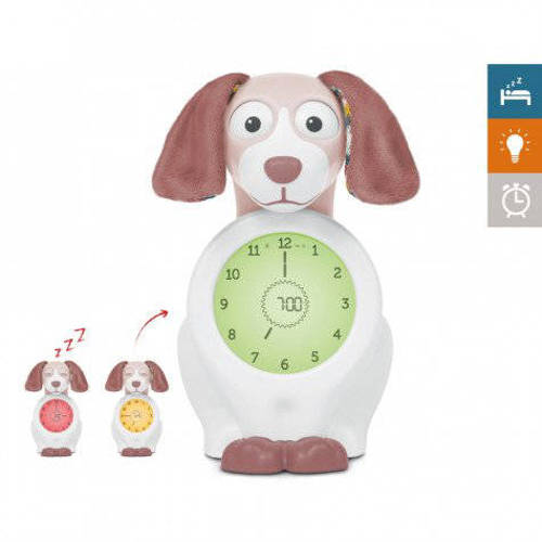 Zazu Davy de hond slaaptrainer met uurwerk - roze | Slaaptrainer van Zazu