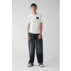 Shoeby wide leg baggy fit jeans black denim
