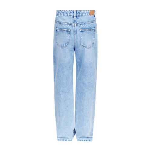 Shoeby wide leg jeans medium blue denim Blauw Effen 164