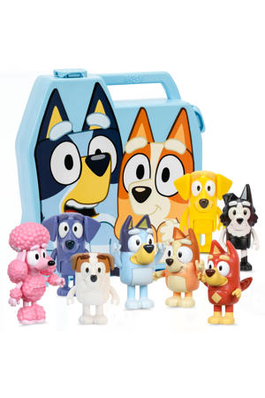 Bluey Verzamelkoffer met 8 speelfiguren Deluxe set