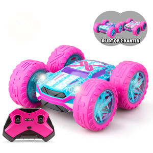 RC 360 Cross Flash Stuntauto roze - Flashing wheels