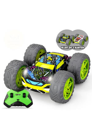 RC 360 Cross Flash Stuntauto groen - Flashing wheels