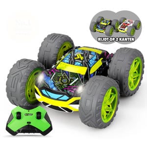 RC 360 Cross Flash Stuntauto groen - Flashing wheels