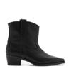MANGO TEEN   leren cowboylaarzen zwart