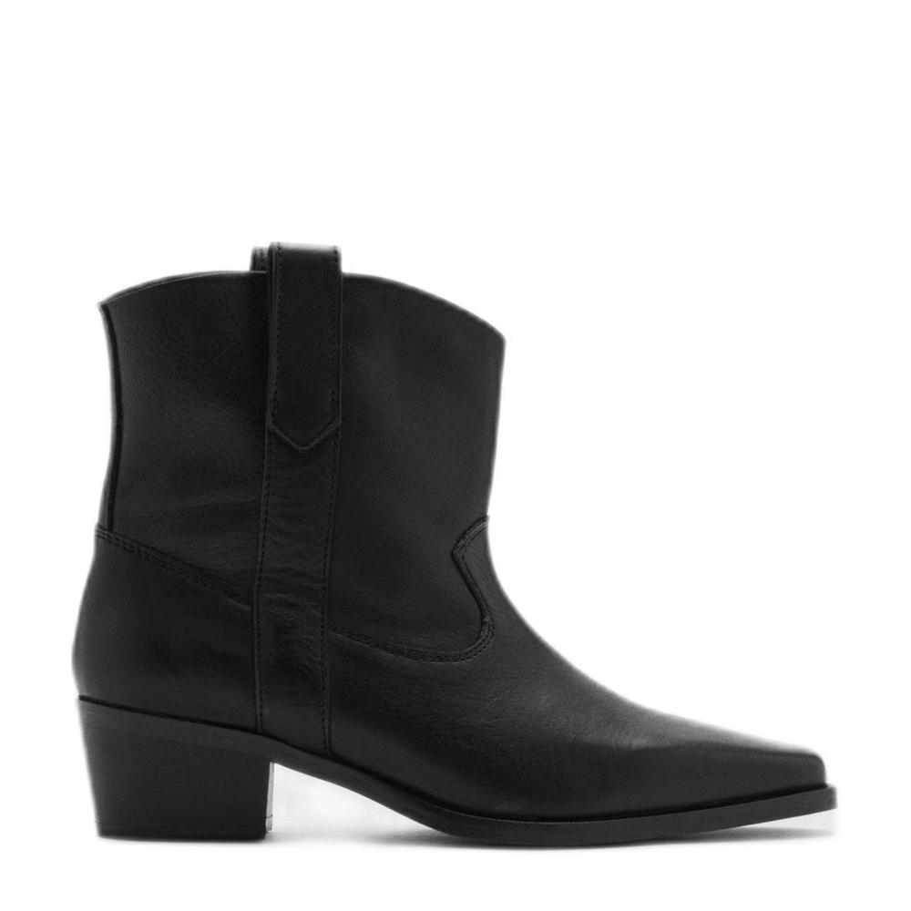 Zwarte meisjes MANGO TEEN leren cowboylaarzen van 100% rundleer. voering: 100% katoen.inlegzooltje: 100% katoen. zool: 100% rubber. zool vast: 100% g