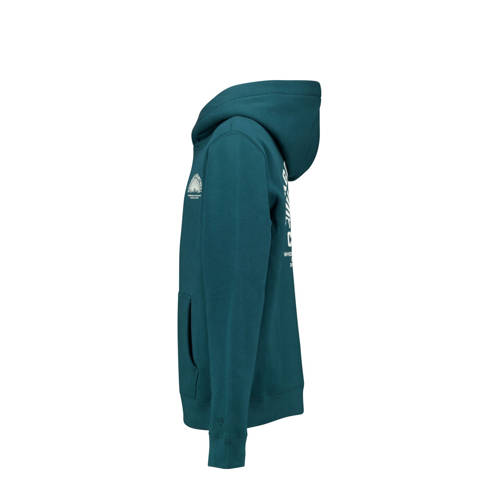 America Today hoodie groen Trui Jongens Katoen Capuchon Backprint 122 128