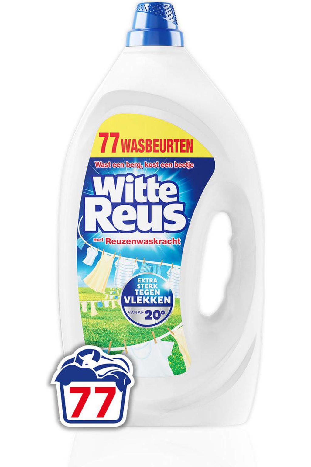 Witte Reus Gel - witte was vloeibaar wasmiddel - 77 wasbeurten