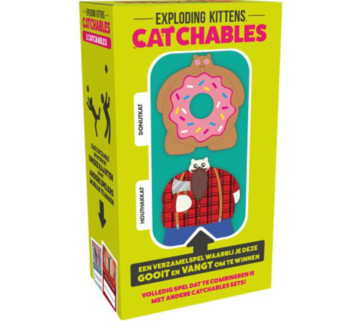 Exploding Kittens Catchables Houthakkat & Donutkat | kleertjes.com