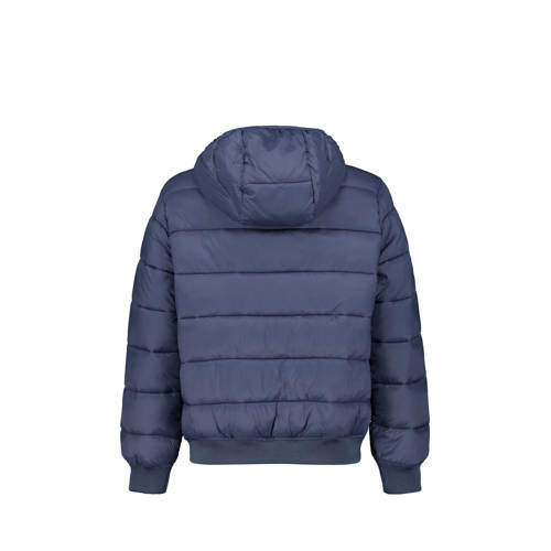 America Today gewatteerde tussenjas blauw Jongens Polyester Capuchon Effen 158 164