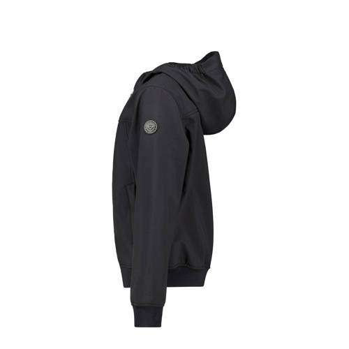 America Today regenjas zwart Jongens Polyester Capuchon Effen 146 152