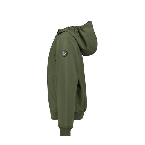 America Today regenjas groen Jongens Polyester Capuchon Effen 158 164