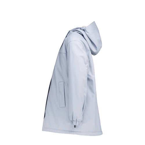 America Today regenjas babyblauw Meisjes Polyester Capuchon Effen 146 152