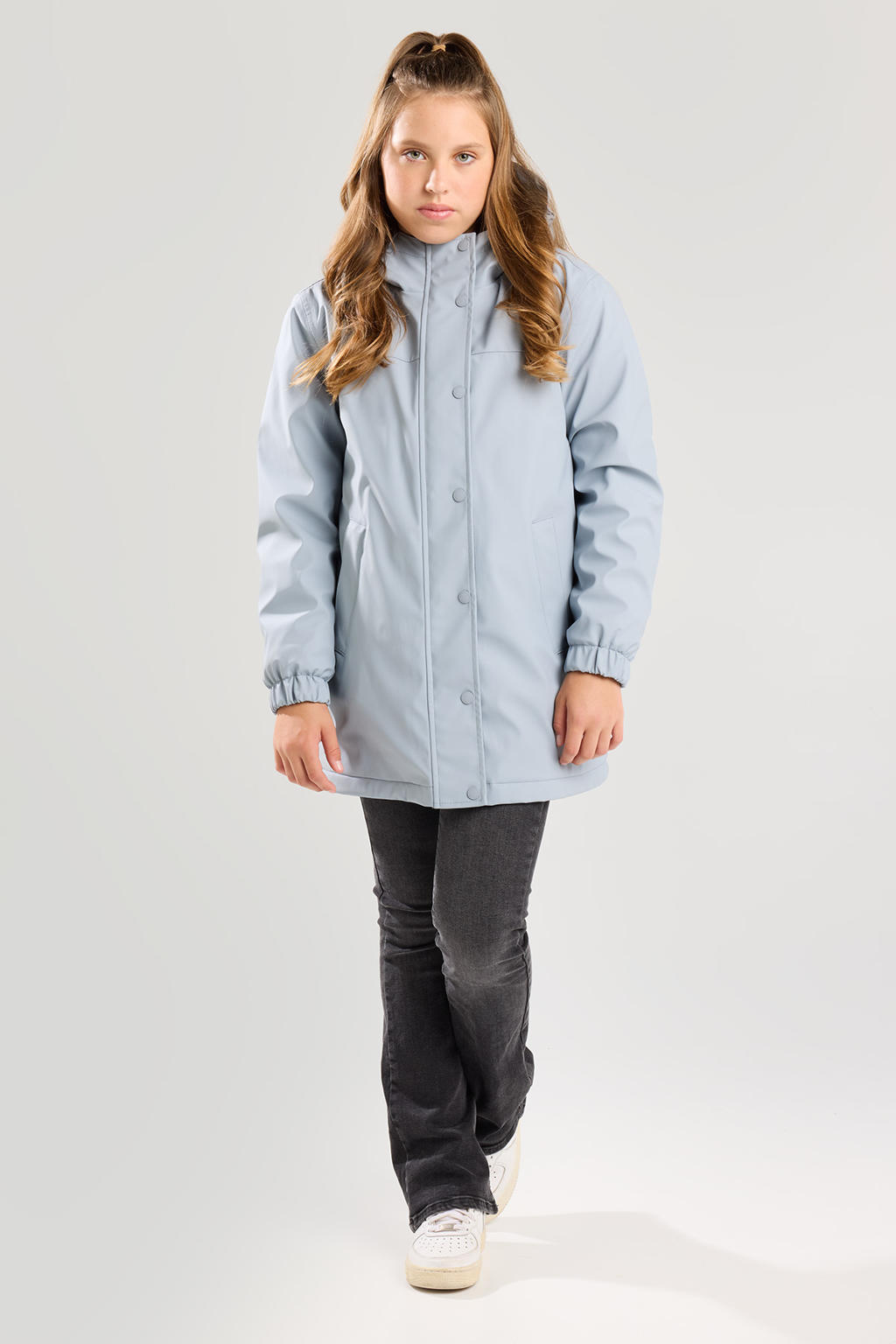 America Today regenjas babyblauw