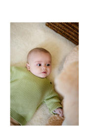 thumbnail: Quapi Newborn gebreide trui groen