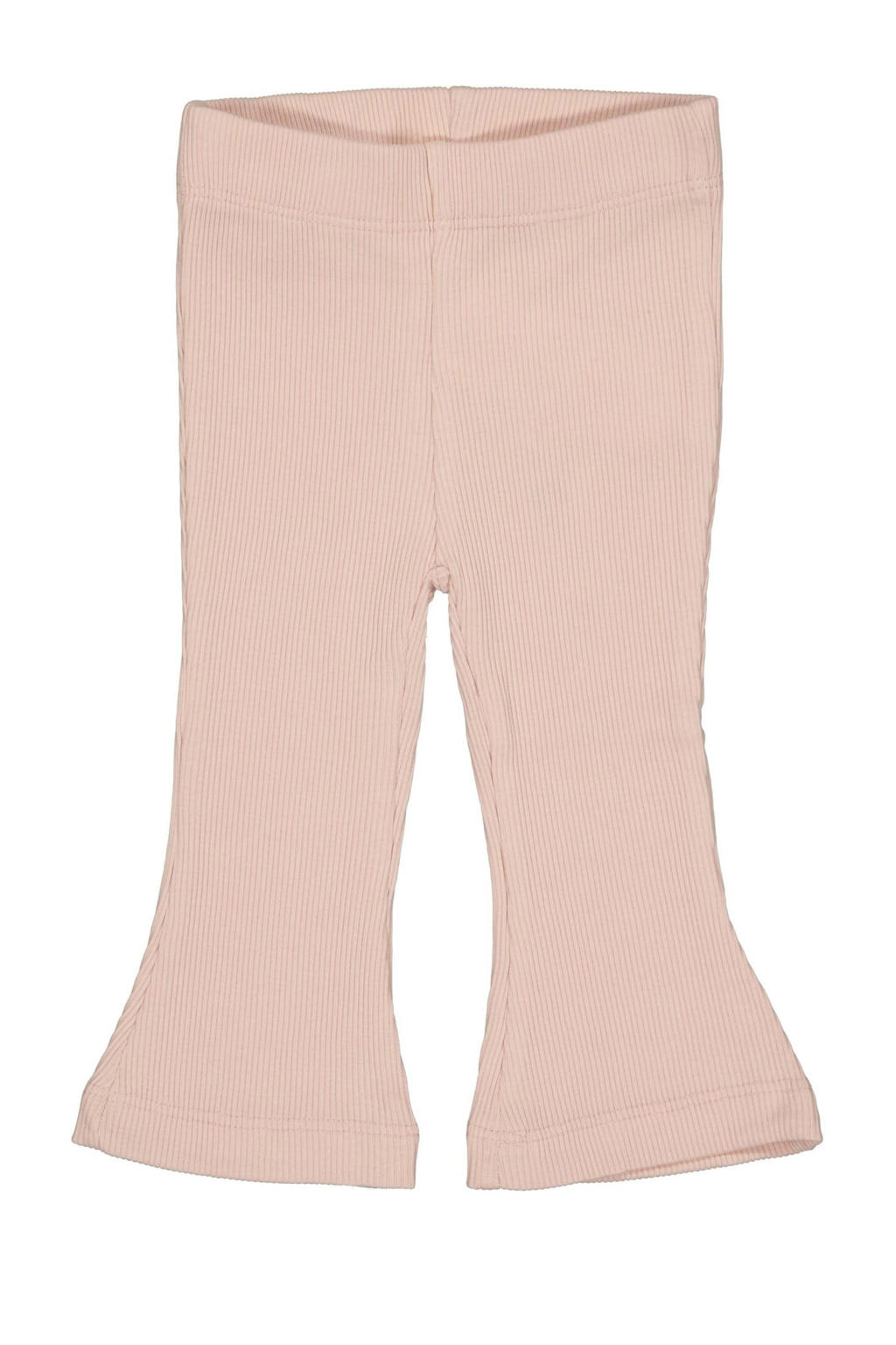 Roze meisjes Quapi Newborn baby regular fit broek van katoen met elastische tailleband en effen