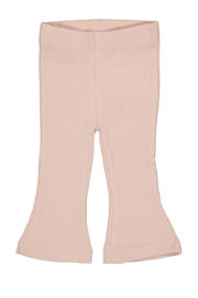 thumbnail: Roze meisjes Quapi Newborn baby regular fit broek van katoen met elastische tailleband en effen