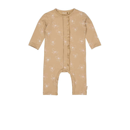 Quapi Newborn baby gebloemd boxpak FEM zand/ecru Beige Meisjes Katoen Ronde hals