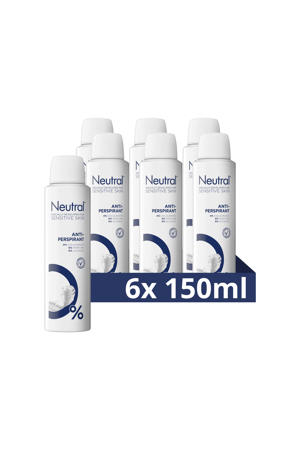 anti-transpirant deodorant spray Parfumvrij - 6 x 150 ml