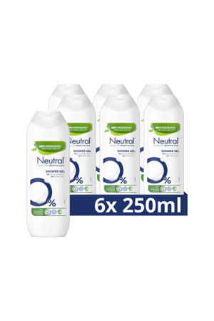douchegel Parfumvrij - 6 x 250 ml