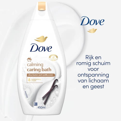 Dove Caring Bath Calming Sheaboter & Vanille badcrème - 6 x 450 ml Badschuim