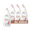 Dove Caring Bath Soothing Amandelolie & Hibiscus badcrème - 6 x 450 ml