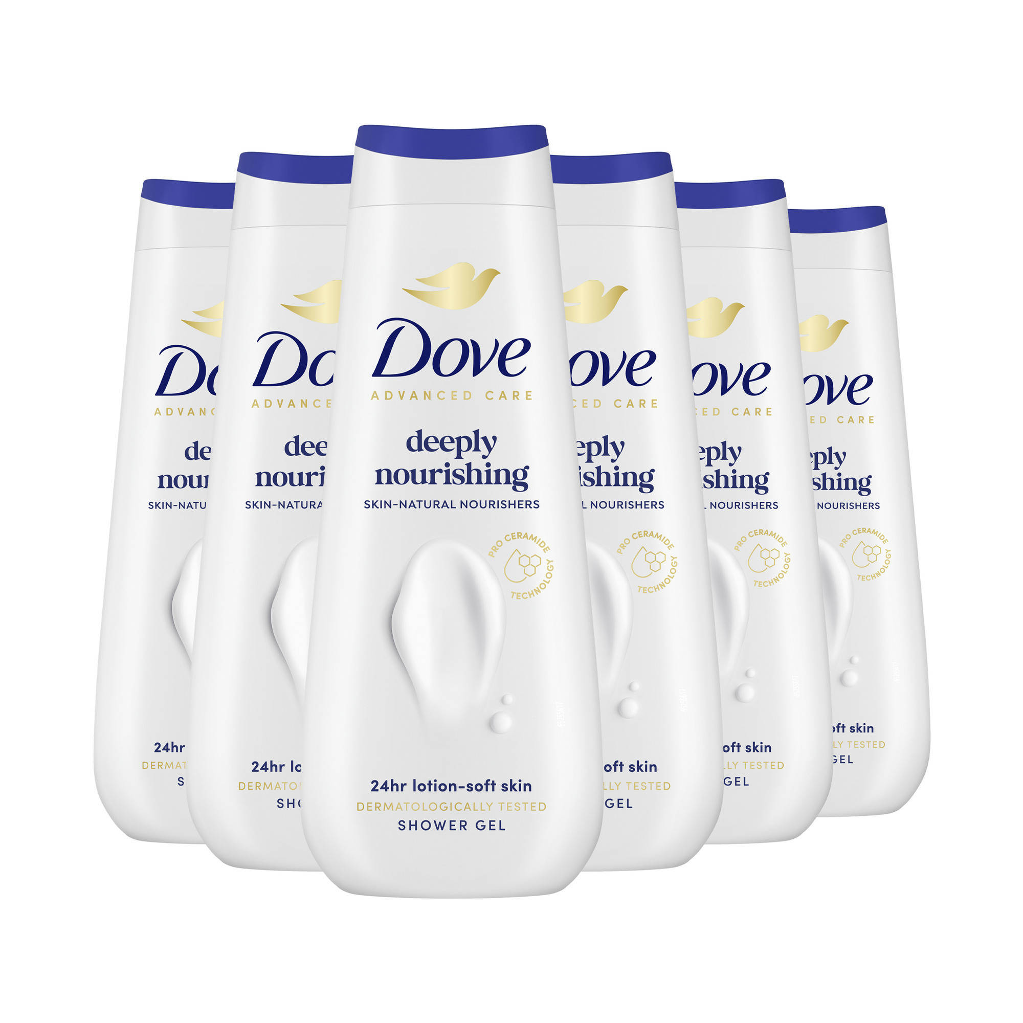 Dove Advanced Care Deeply Nourishing verzorgende douchegel - 6 x