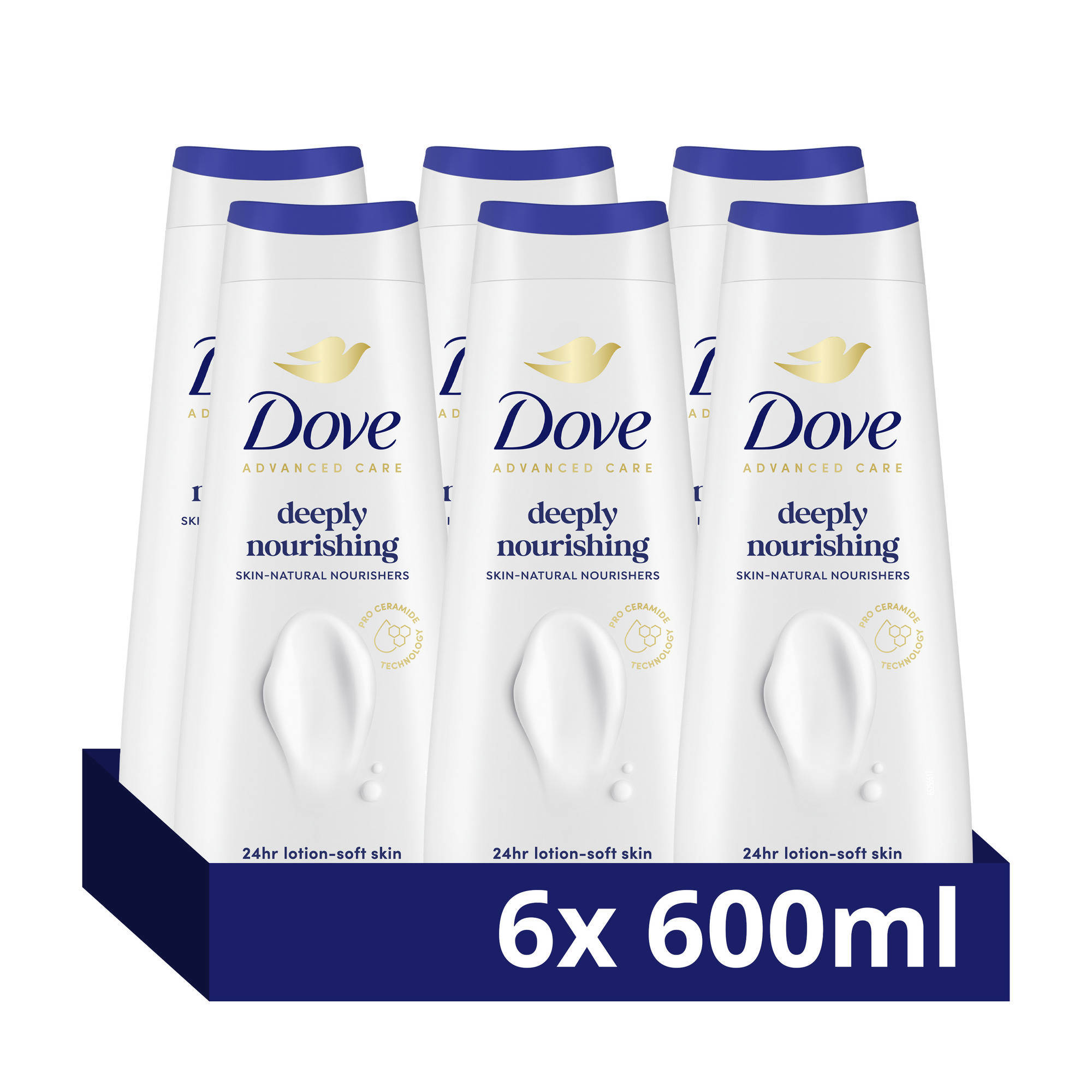 Dove Advanced Care Deeply Nourishing verzorgende douchegel - 6 x