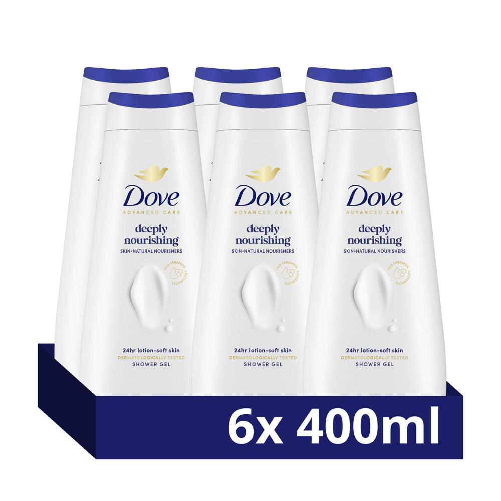 Dove Advanced Care Deeply Nourishing verzorgende douchegel - 6 x 400 ml