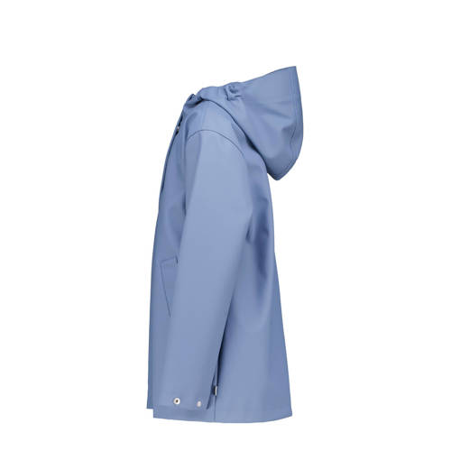 America Today regenjas blauw Meisjes Polyester Capuchon Effen 134 140