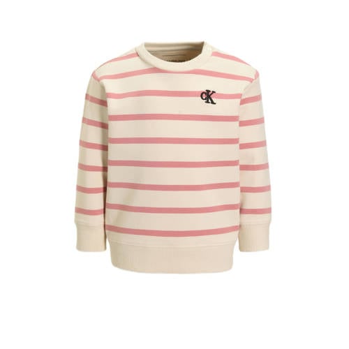 Calvin Klein sweater roze Streep