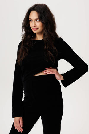 cropped top zwart