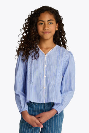 blouse blauw