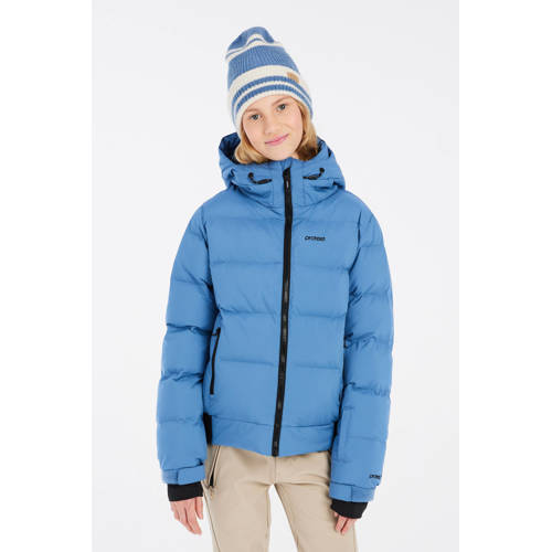 Protest ski-jack Eliny Jr blauw Skijack Meisjes Polyester Capuchon Meerkleurig