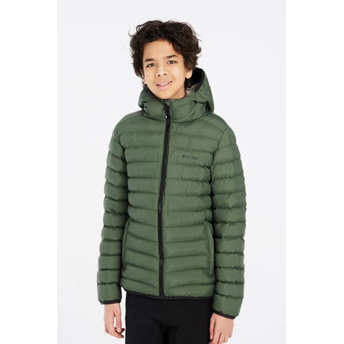 Protest gewatteerde jas Yates Jr olijfgroen Outdoor jas Jongens Polyester Capuchon - maat 152 afbeelding