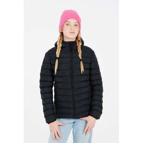 Protest gewatteerde jas Fair jr zwart Outdoor jas Jongens/Meisjes Polyester Capuchon - maat 104 afbeelding