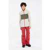 Protest fleece vest PRTBARTIS JR ecru/olijfgroen