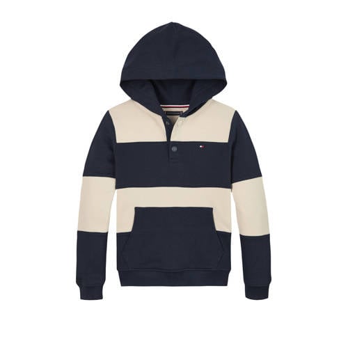 Tommy Hilfiger hoodie blauw Sweater Streep