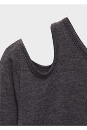 thumbnail: MANGO TEEN one shoulder top donkergrijs