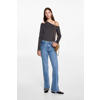 MANGO TEEN one shoulder top donkergrijs