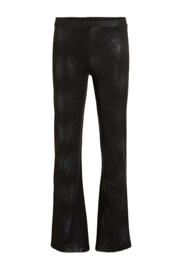 thumbnail: Zwarte meisjes anytime flared legging print van polyester met elastische tailleband en stippenprint