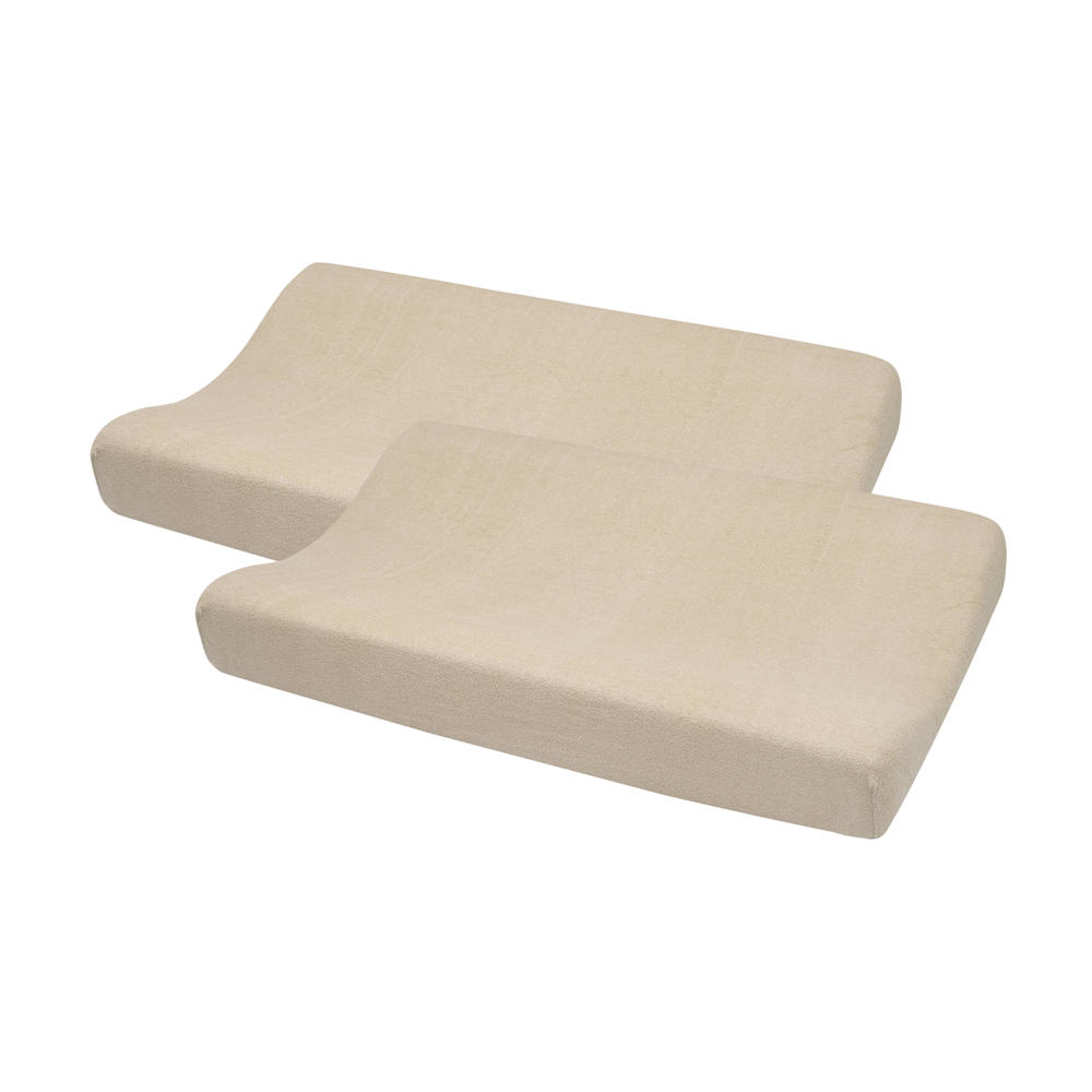 Meyco badstof aankleedkussenhoes - beige (set van 2)