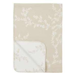 ledikantdeken Branches beige/wit