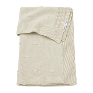 wiegdeken Knots beige