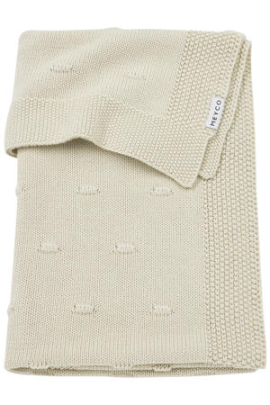 wiegdeken Knots beige