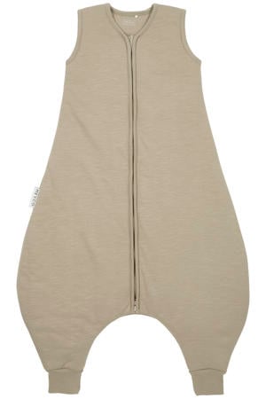 winter slaapoverall jumper Team no sleep taupe/offwhite