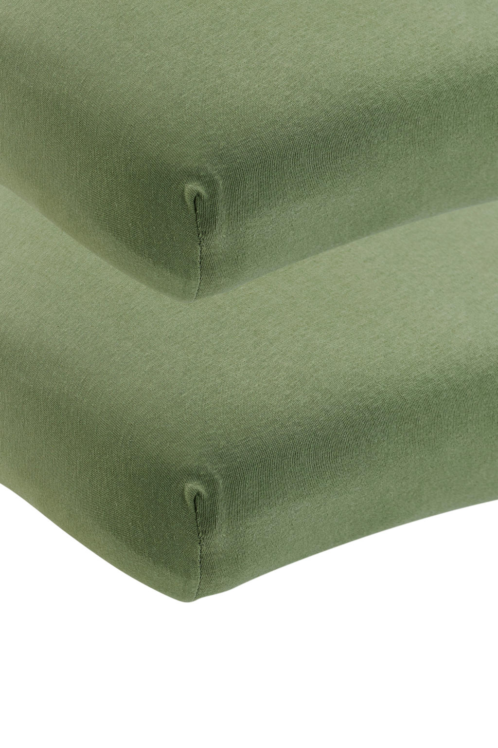 Meyco wieg hoeslaken - groen (set van 2)