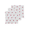 Meyco monddoekje met hartjes print 30x30 cm (set van 3)