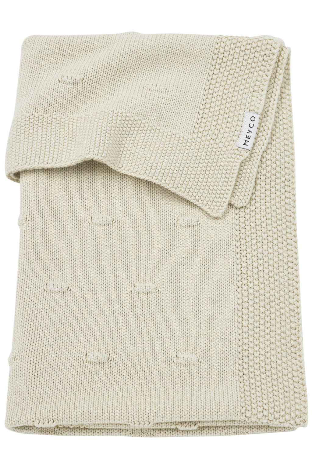 Meyco ledikantdeken Knots beige