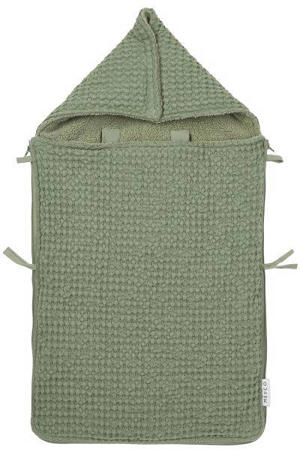 voetenzak met wafel en teddy voor groep 0  groen