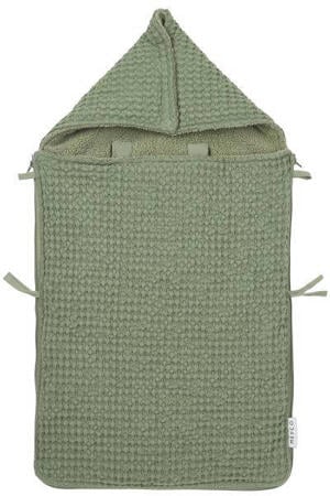 voetenzak met wafel en teddy voor groep 0 groen